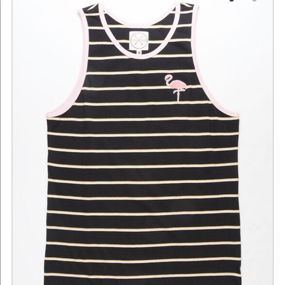 Birch Black Other - Birch Black Men's Striped Tank Top